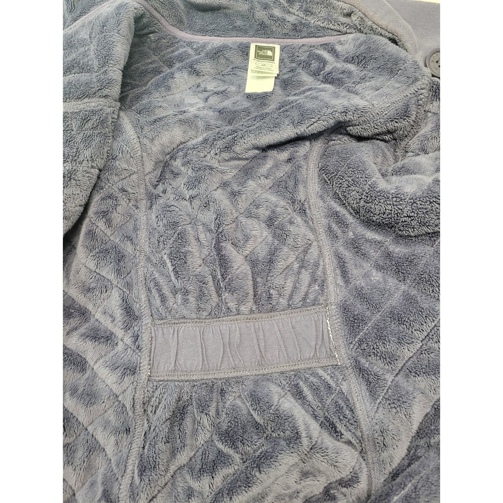 The North Face Reditum Quilted Fleece Jacket‎ Purple Funnel Neck Parka Women's S - Picture 8 of 11